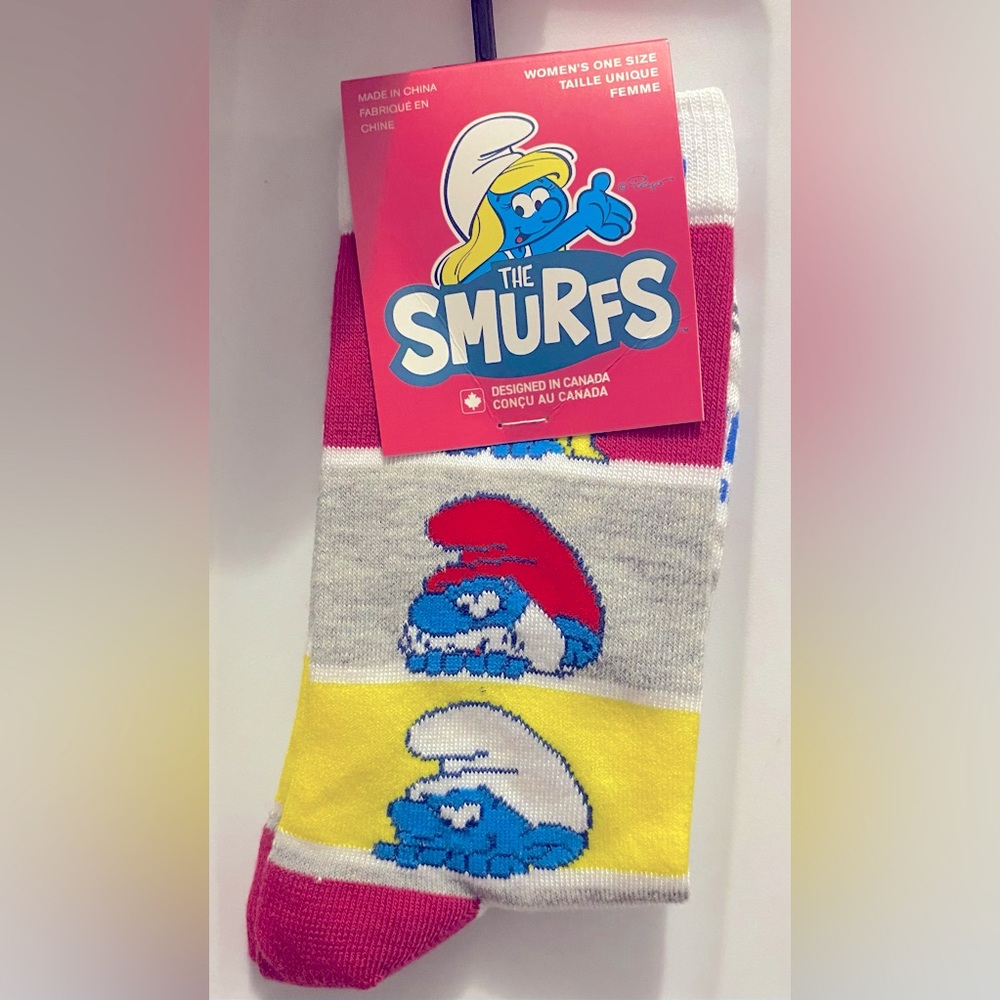 Fun Novelty Socks Featuring Smurfs Movie